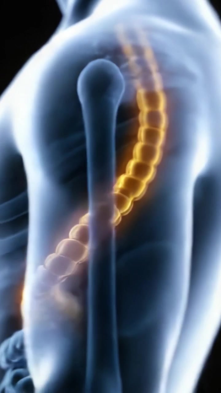 Anatomisk repræsentation af mave-tarmkanalen, der fremhæver forbindelsen mellem spiserøret og maven i menneskets anatomi.