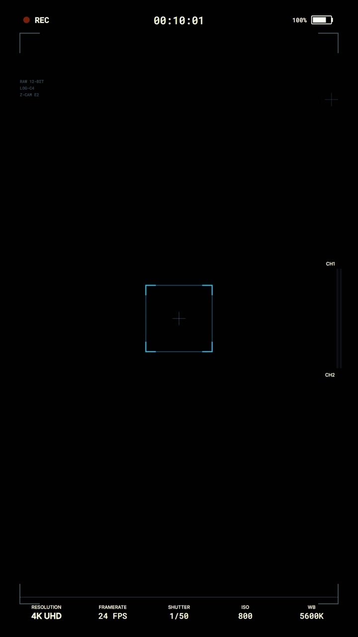 Digital Camera Viewfinder Interface Overlay