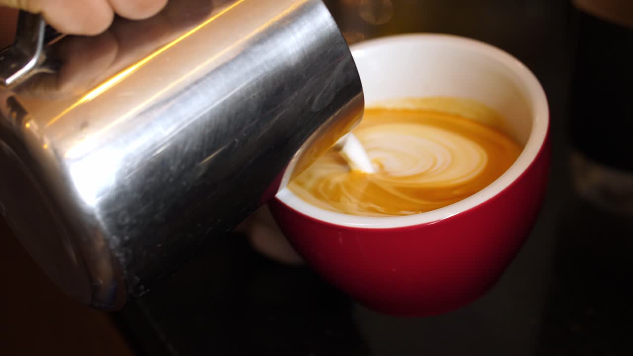Making a Latte Art
