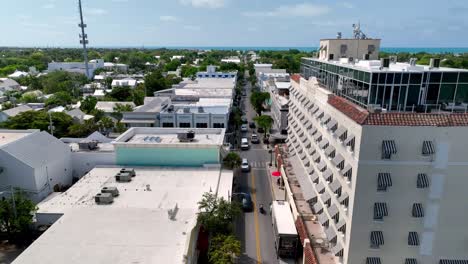 aerial fast pullout over key west florida