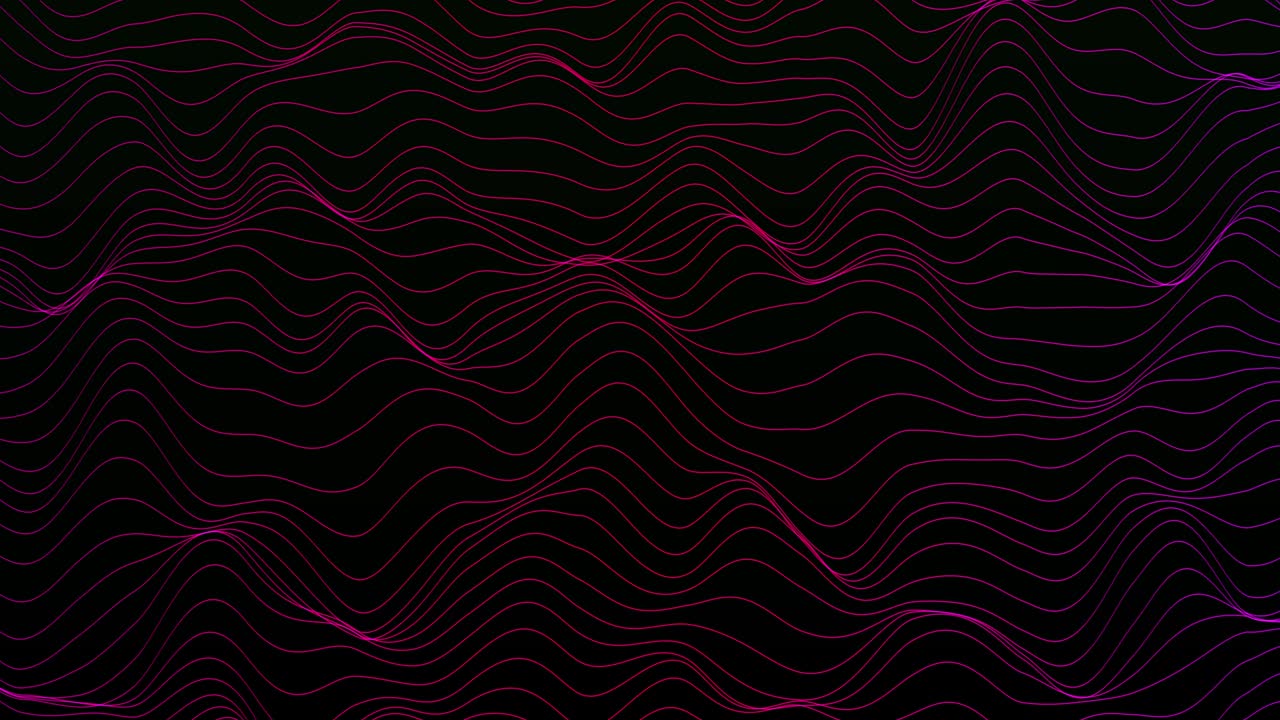 fondo de onda rosa abstracto. fondo de big data tecnológico. movimiento del flujo de datos digitales. onda de partículas de big data. onda futurista de puntos. fondo cibernético o tecnológico. bucle vj sin costuras 4k