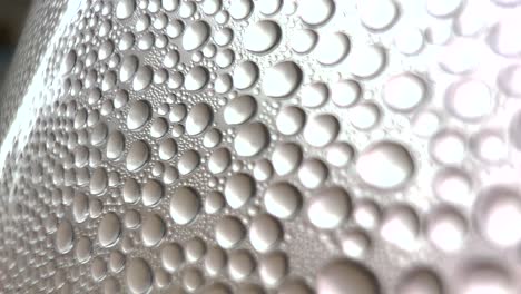 design macro texture background - natural drops arranged on the wall of the glasses