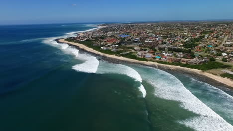 aerial view of beautiful coastline