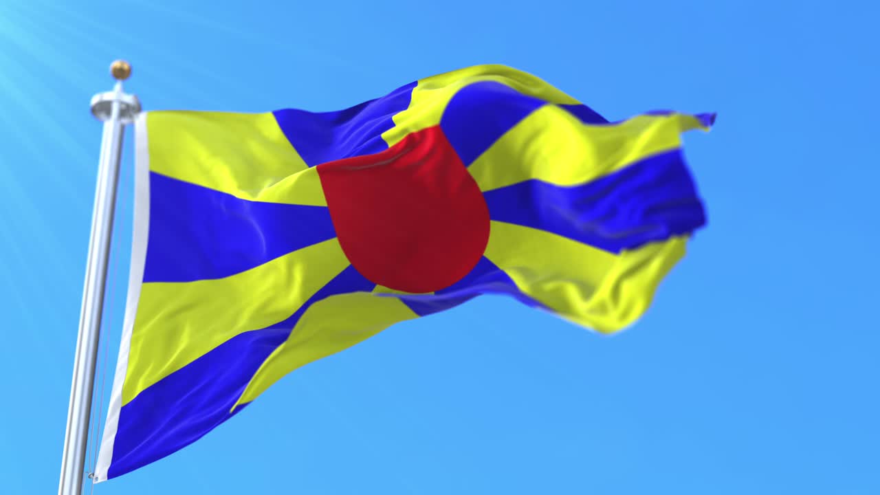 bandera de la provincia belga de amberes, en la región flamenca, bélgica.