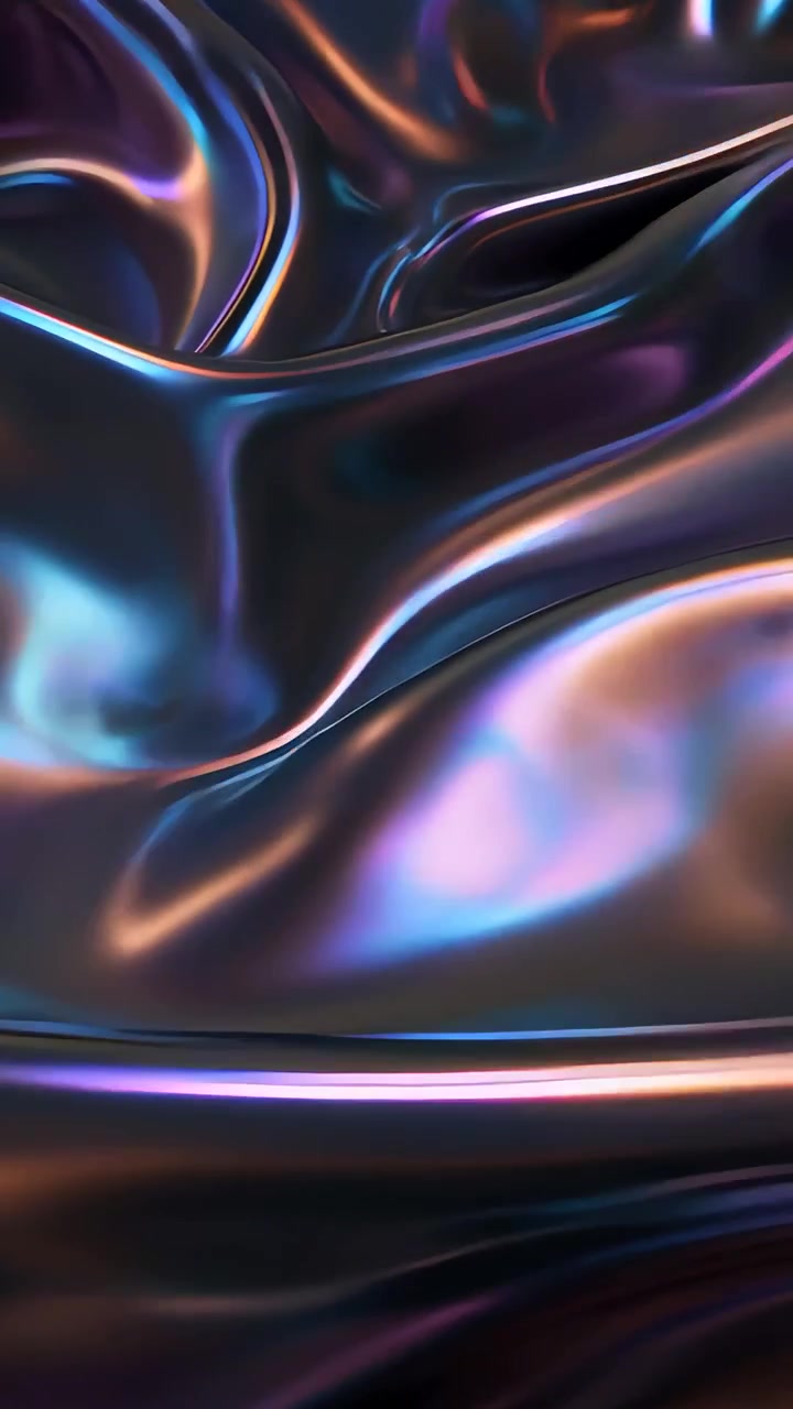 Abstract Metallic Waves Background 4K