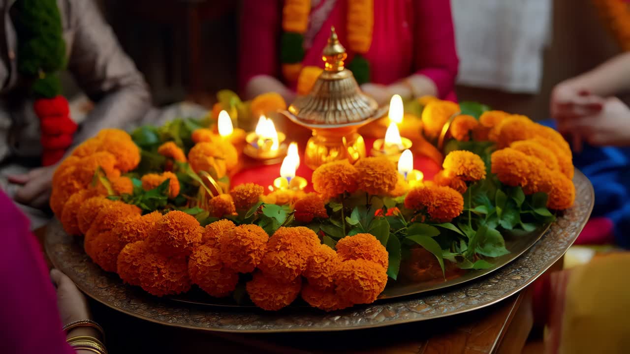 celebración de la familia india