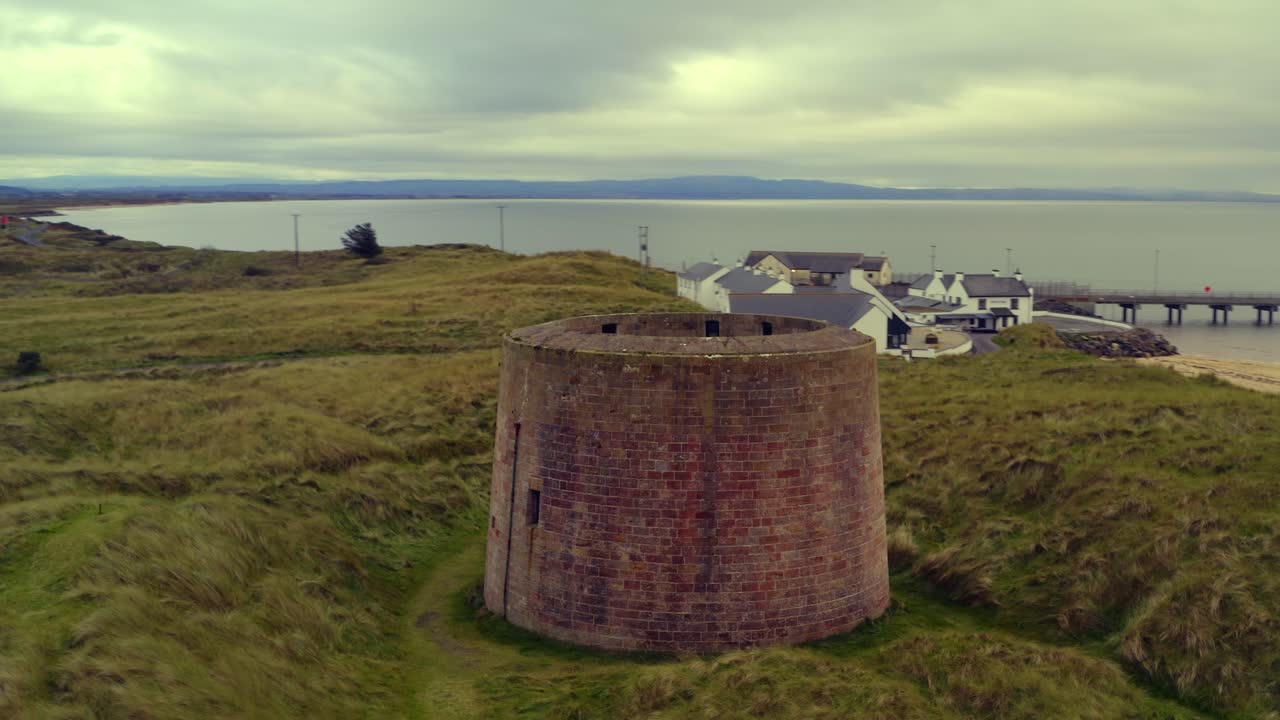 Ancient Stone Tower on the Coastline