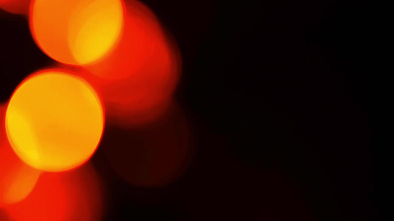 Fondo abstracto de luces bokeh borrosas rojas y amarillas