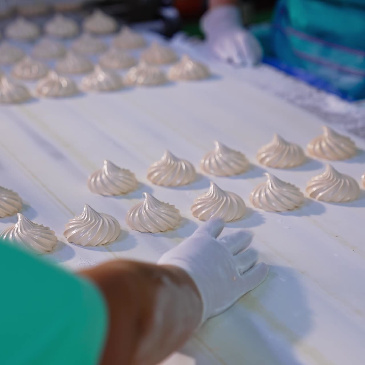 Meringues on a Conveyor Belt