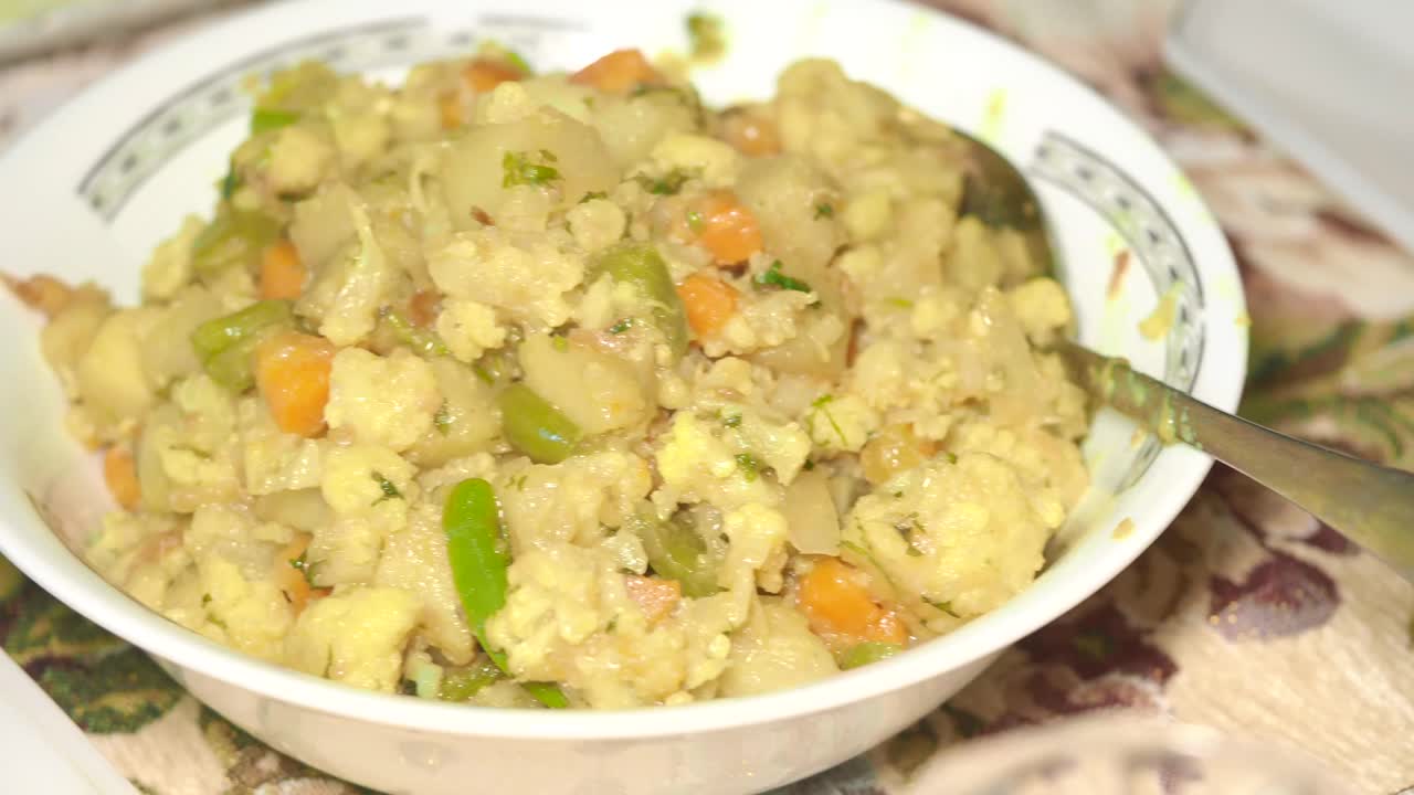 curry de verduras mezcladas