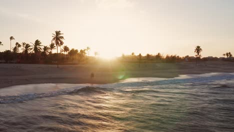 aerial: the famous town for kitesurfing, cumbuco, brazil