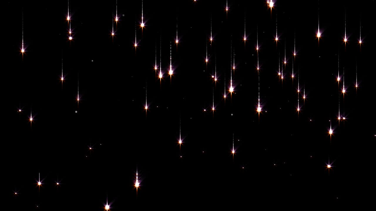 fondo de lluvia de oro brillante abstracto. partículas de oro. partículas relucientes brillantes con bokeh. sin costuras