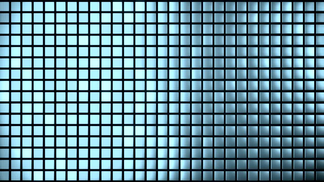 4k cubos orgánicamente desplazados en una cuadrícula.