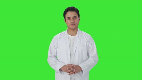 Serious-Indian-scientist-looking-at-the-camera-Green-screen