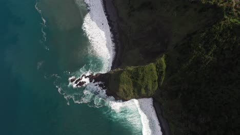 clip de drone de la costa de madeira