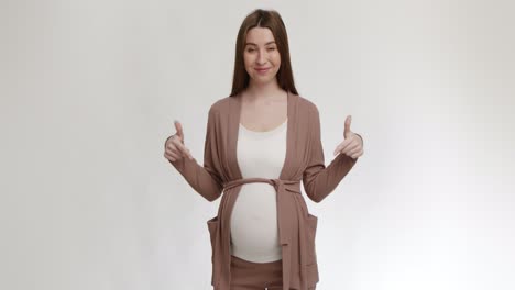 pregnant woman posing