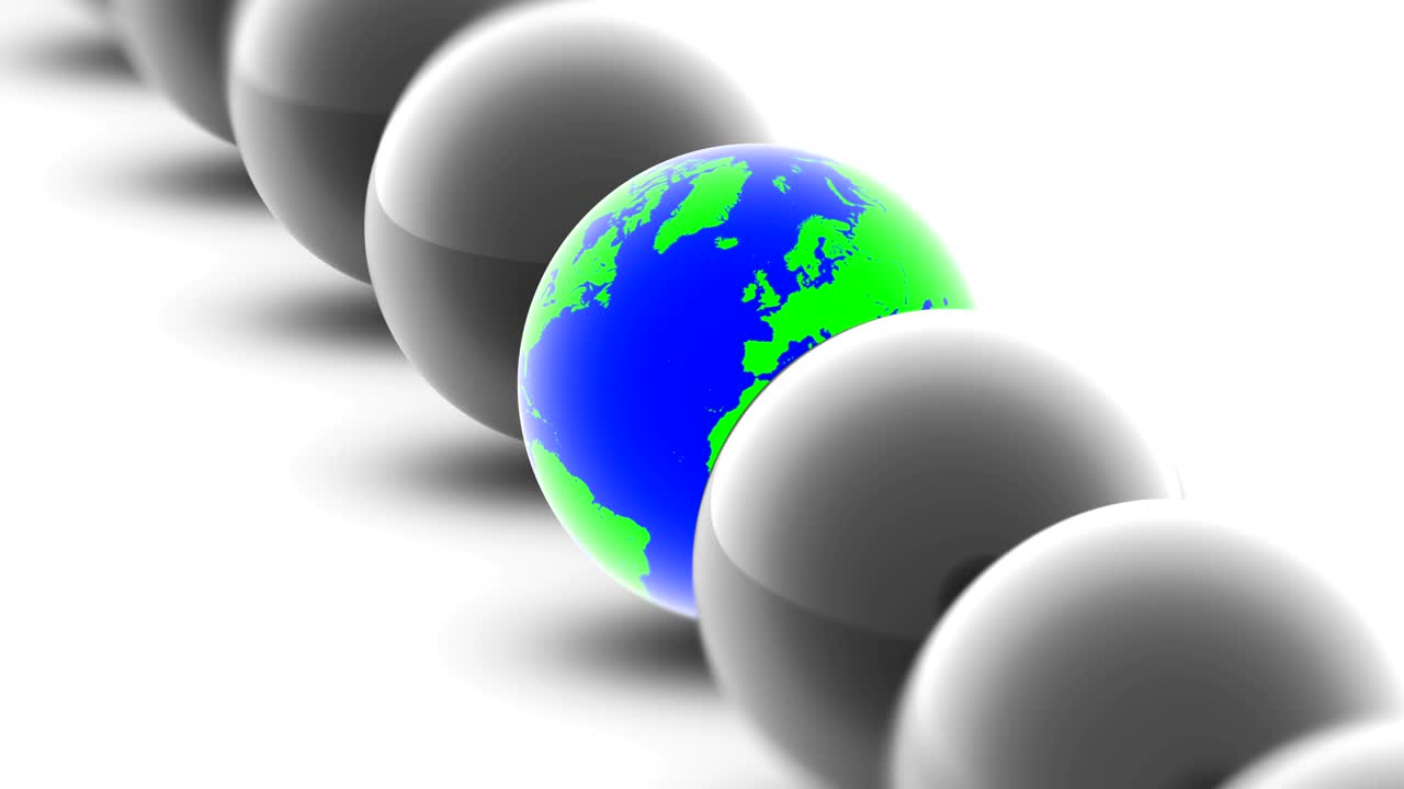 на глобусе. запись имеет разрешение 4к.