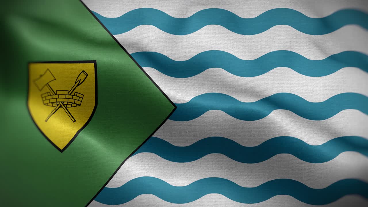 la bandera de vancouver canadiense en el fondo 4k