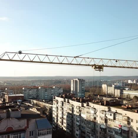 yellow crane under construction