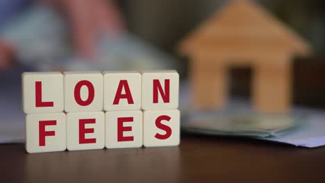 concept of paying house loan fees