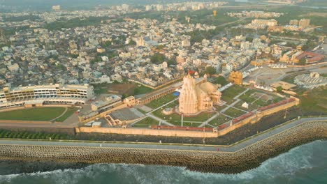 12 jyotirlingas in india, temples of lord shiva, indian temple architecture, somnath temple aerial view