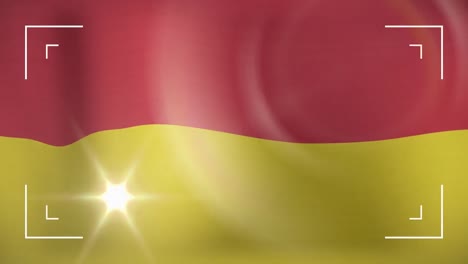 Animation-of-markers-and-light-over-flag-of-bosnia