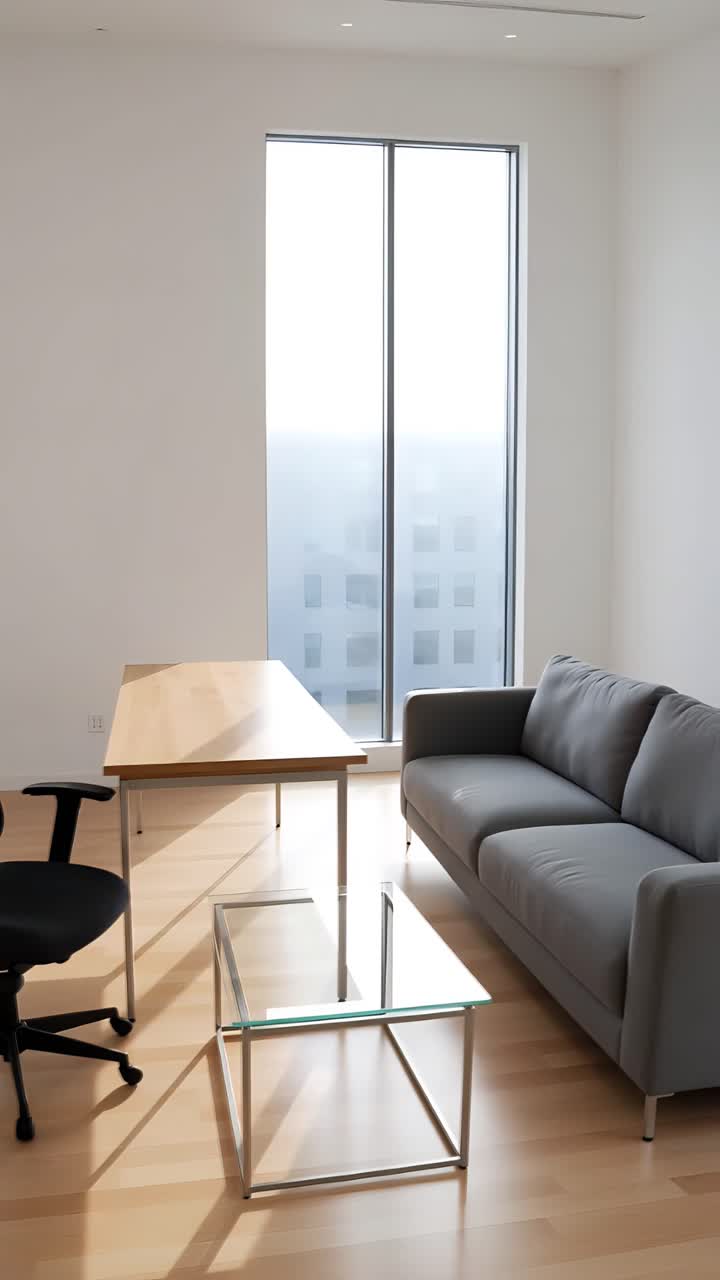 Interni Estetici di Spazio Coworking Moderno 4K