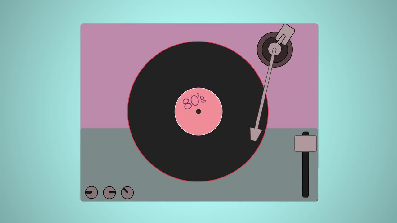 80년대의 시간입니다. 디스코에 팔 턴테이블을 놓고, 볼을 높이고 80년대의 음악을 들어보세요.