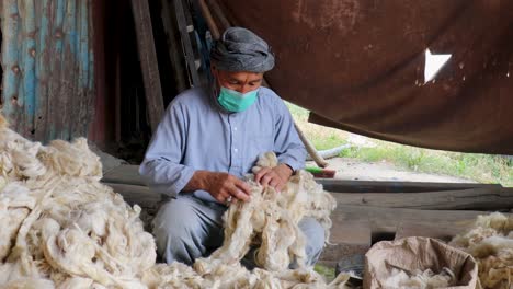 trabajo con algodón