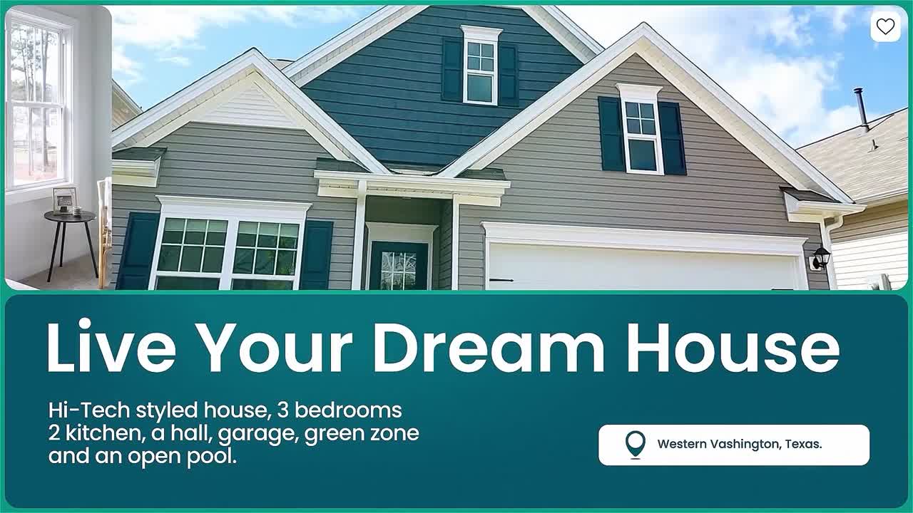 Clean real estate promo to showcase properties with professional media and smooth motion