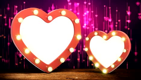lighted_hearts_looped_on alpha channel with black and white matte
