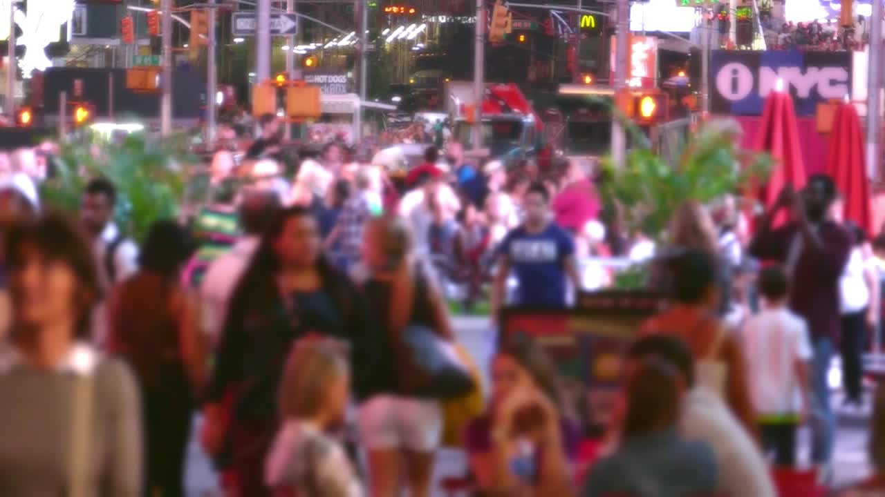 Busy Night in Times Square