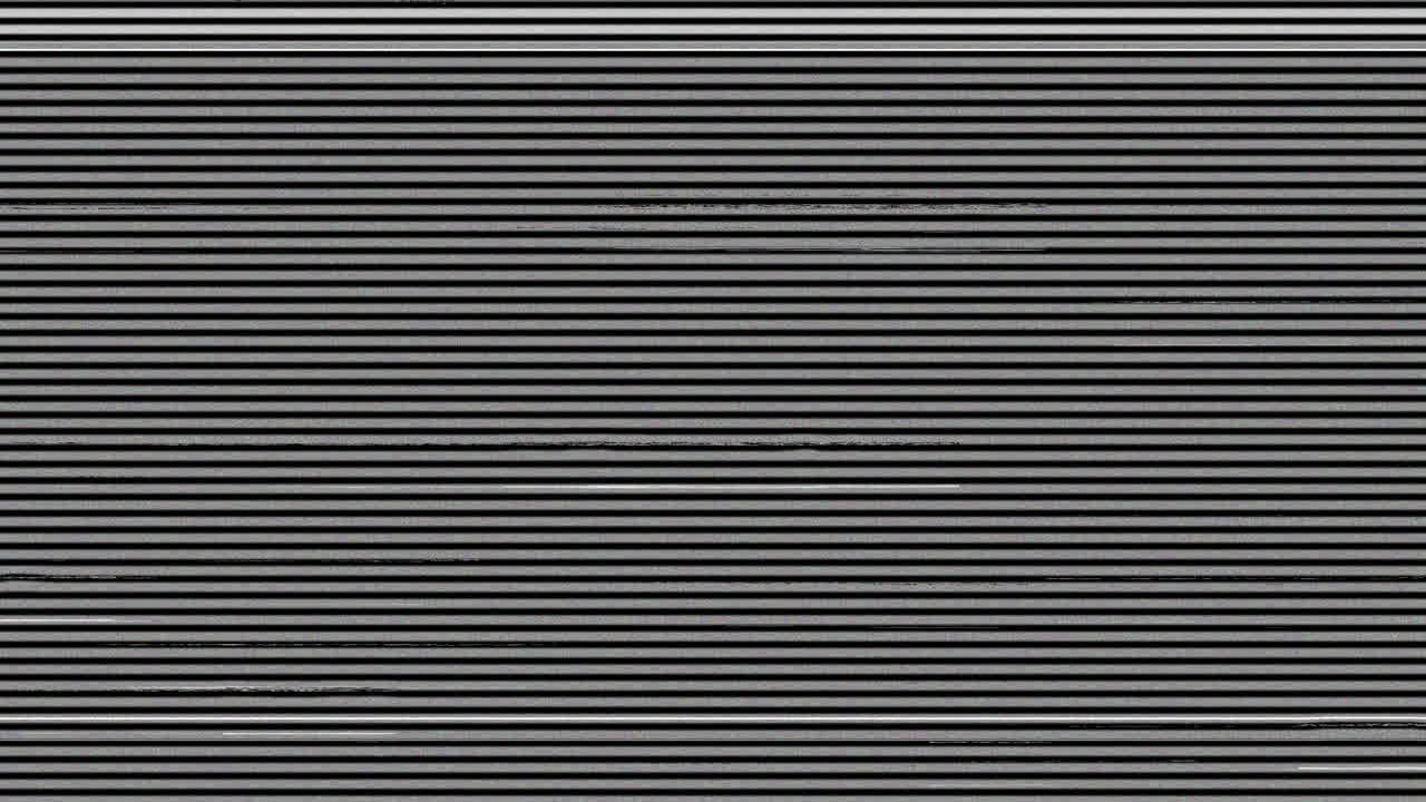 Abstract Digital Glitch with Flickering Horizontal Lines