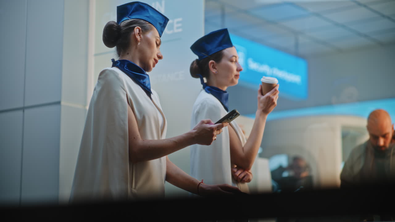 Airport Staff Waiting for Passengers