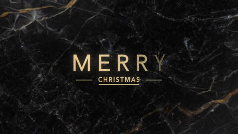 Merry-Christmas-text-on-black-marble-texture-with-gold-lines