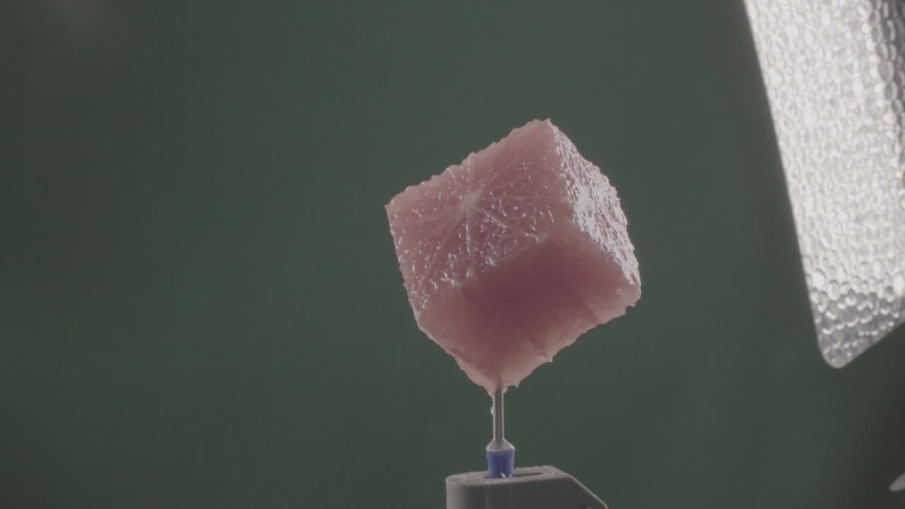 toronja girando con bucle en la pantalla verde para la llave de croma