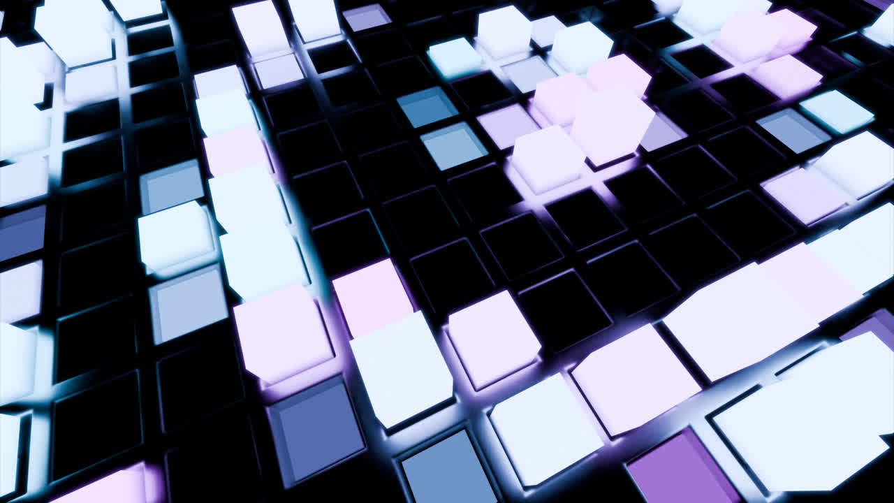 patrón geométrico abstracto de cubos brillantes