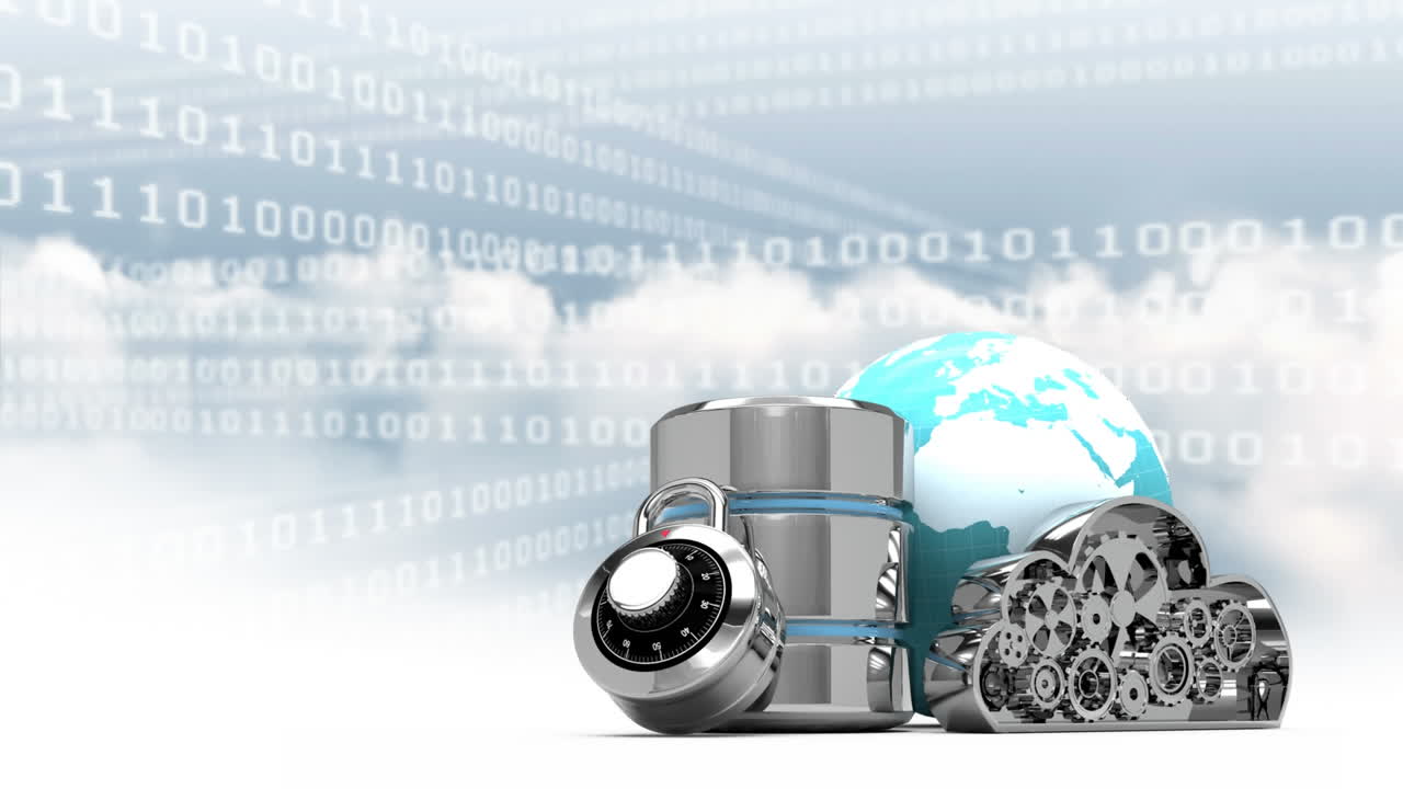 안전한 기호 구름과 땅