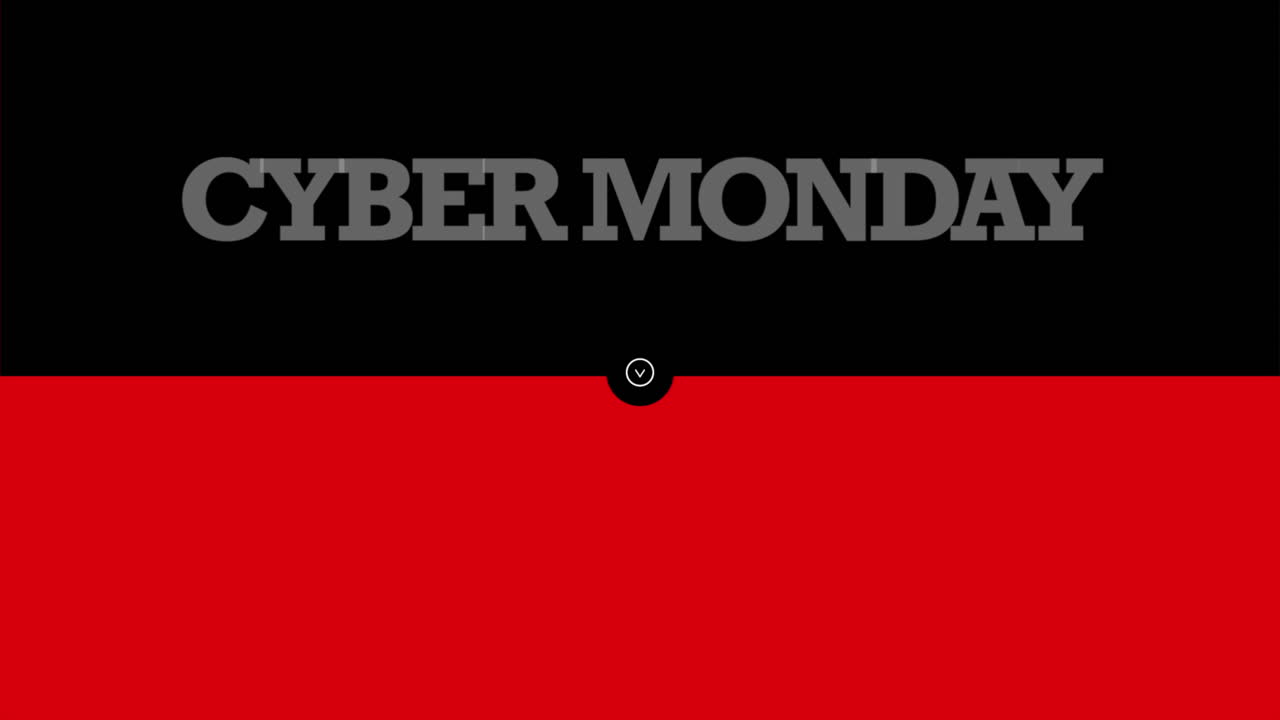 mezcla de contraste: lunes cibernéticos rojo en negro