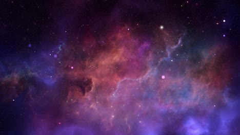 fondo de 4k de nebulosa colorida en el espacio