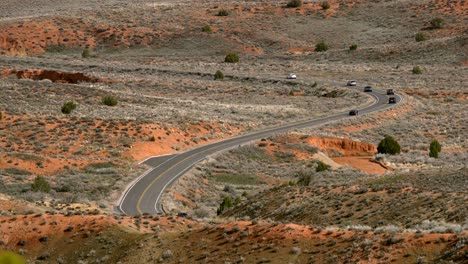 scenic drive at the arches national park