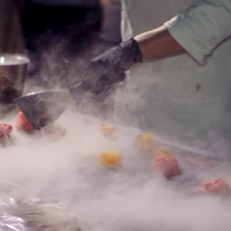 smoked dessert display