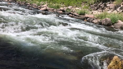 slow motion - river rapids in the colorado mountains