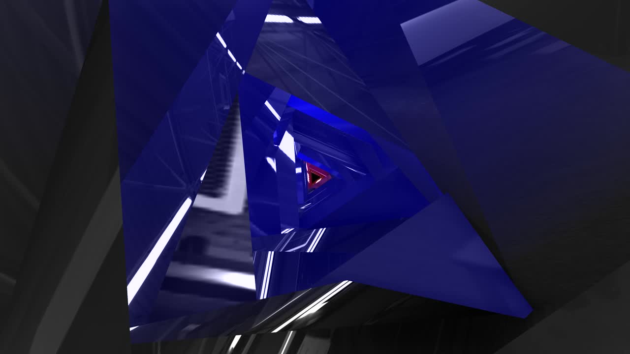 túnel triangular con diferentes formas