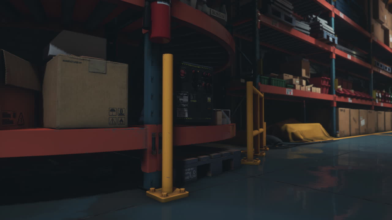 Dark and Gritty Warehouse Interior