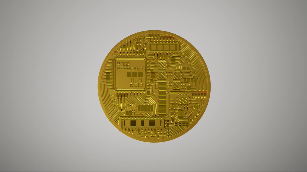 3D Animated Ethereum Coin Icon On White Background, Ideal For Cryptocurrency, Blockchain, Finance, And Investment Videos