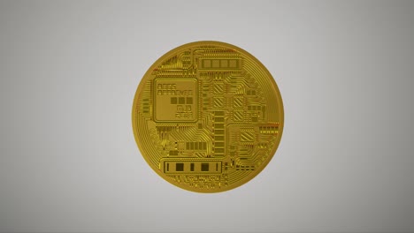 3d animated ethereum coin icon on white background, ideal for cryptocurrency, blockchain, finance, and investment videos