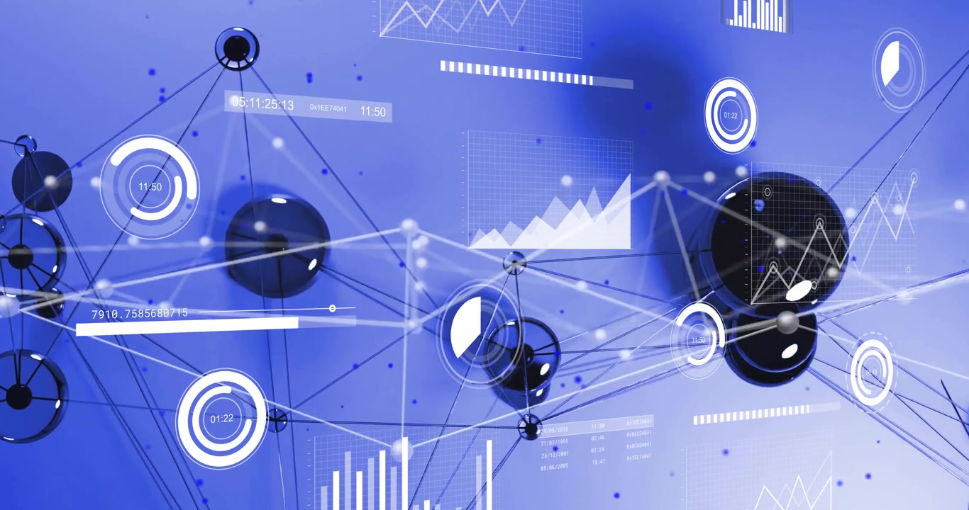 Klynge vises, der får netværket til at skifte og genoprette forbindelse, med diagrammer, der opdateres og visualiserer data.