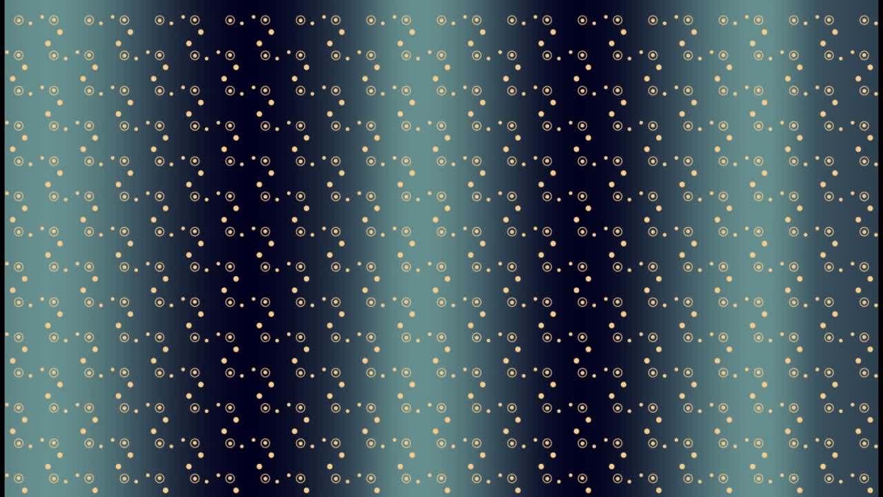 Animation of moving shapes over blue background