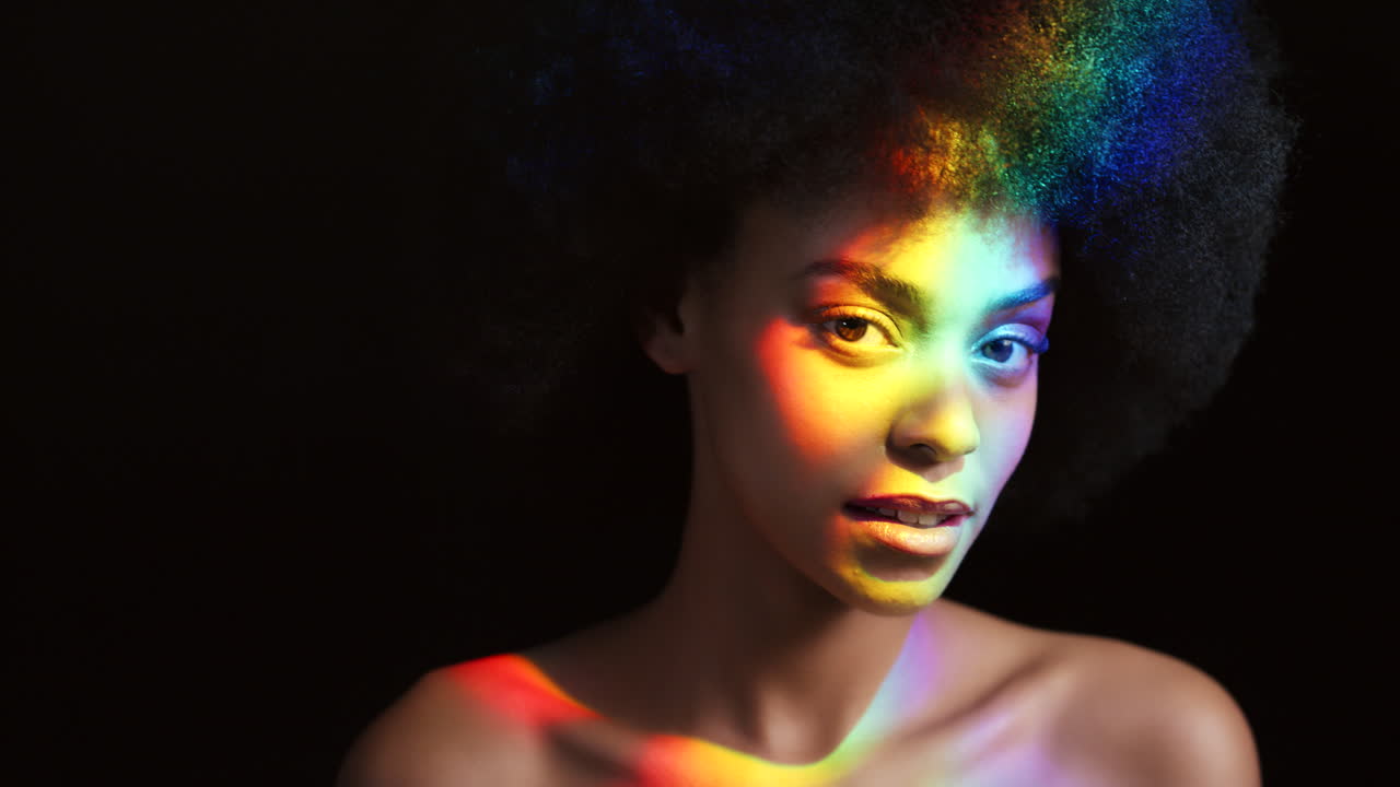 luz del prisma del arco iris, belleza lgbt